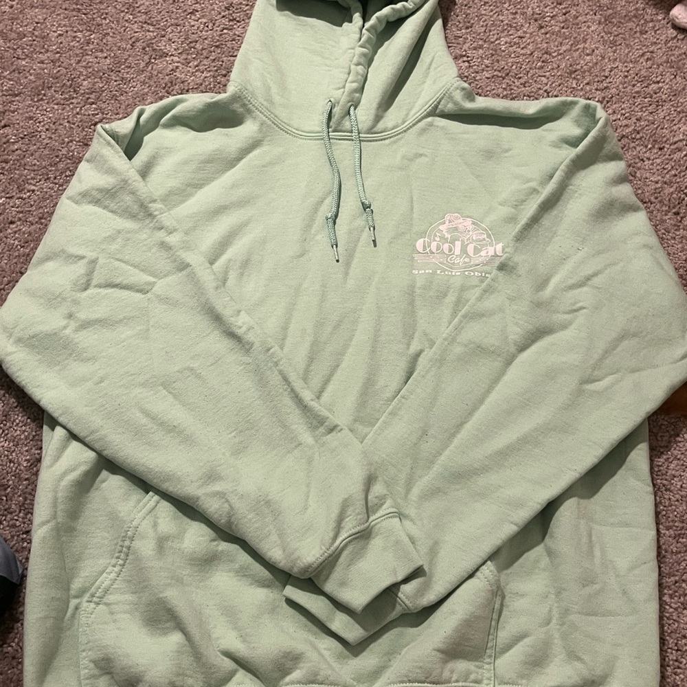 Women's Green Hoodie Sweater